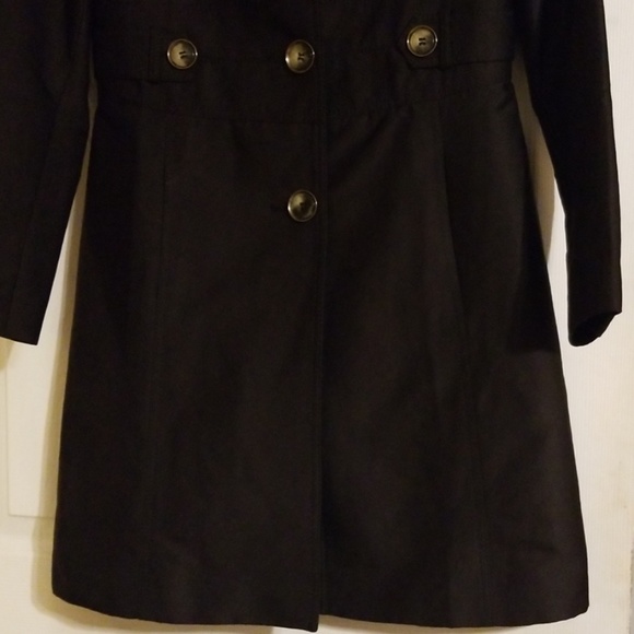 Kenneth Cole black trench coat womens. - Picture 3 of 7
